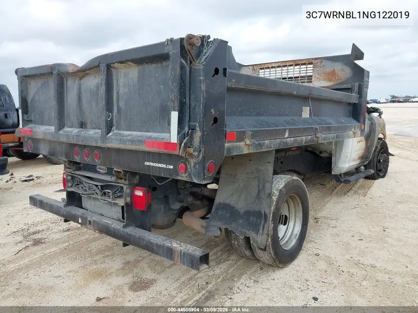 2022 Ram 5500 Chassis Tradesman/Slt VIN: 3C7WRNBL1NG122019 Lot: 44508904