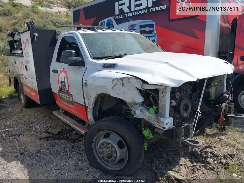 2022 Ram 5500 Chassis Tradesman/Slt VIN: 3C7WRNBL7NG137611 Lot: 44546942