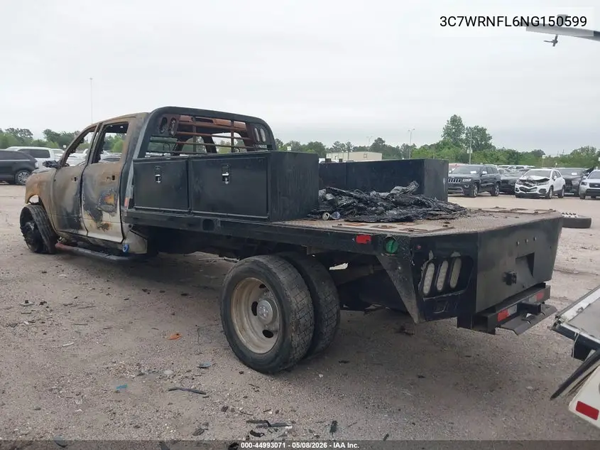 2022 Ram 5500 Chassis Tradesman/Slt/Laramie/Limited VIN: 3C7WRNFL6NG150599 Lot: 44993071
