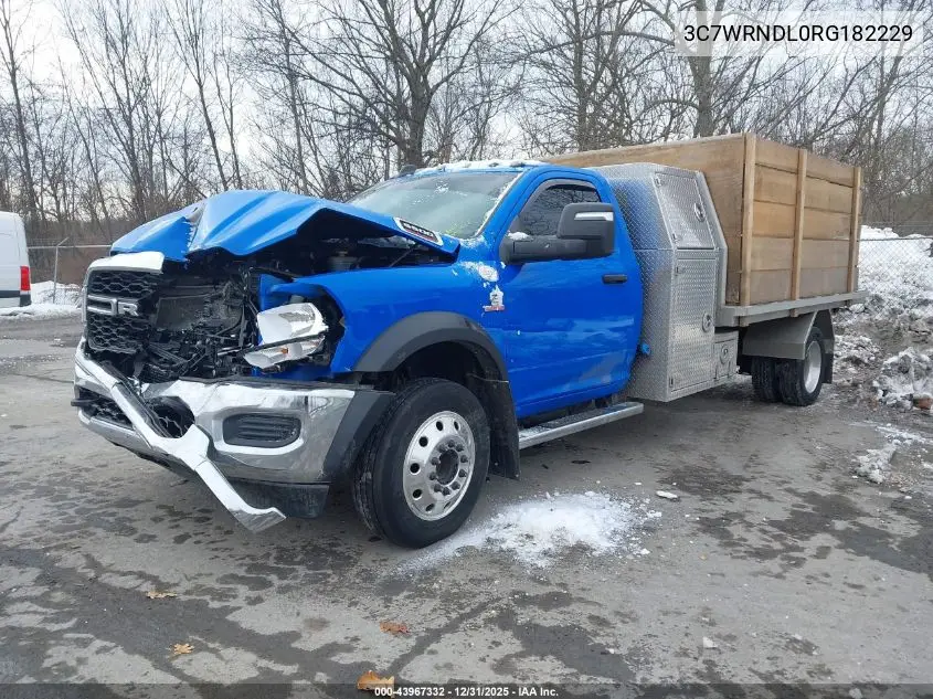 2024 Ram 5500 Chassis Tradesman/Slt VIN: 3C7WRNDL0RG182229 Lot: 43967332