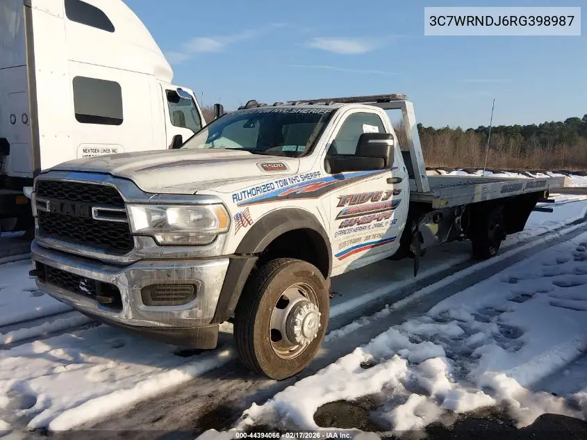 2024 Ram 5500 Chassis Tradesman/Slt VIN: 3C7WRNDJ6RG398987 Lot: 44394066