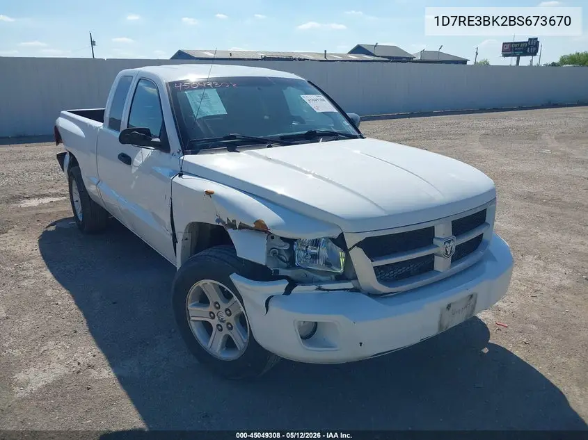 2011 Ram Dakota Bighorn/Lonestar VIN: 1D7RE3BK2BS673670 Lot: 45049308