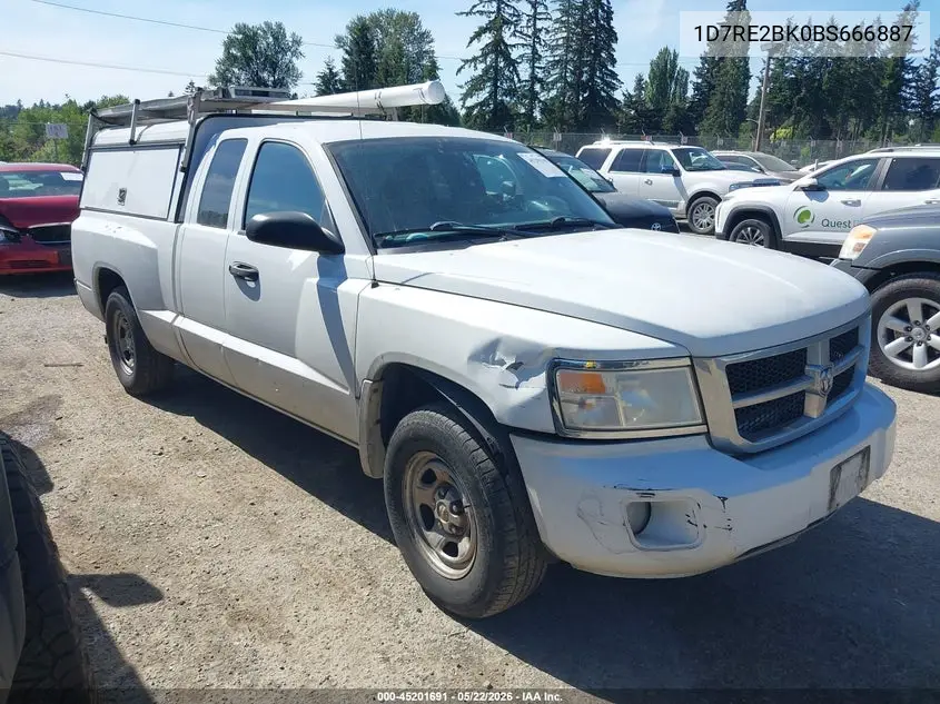 2011 Ram Dakota St VIN: 1D7RE2BK0BS666887 Lot: 45201691