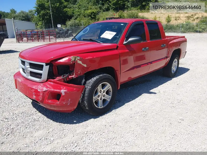 2011 Ram Dakota Bighorn/Lonestar VIN: 1D7RE3GK9BS646460 Lot: 45270009