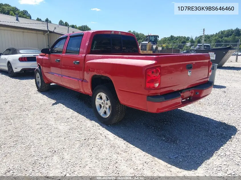 2011 Ram Dakota Bighorn/Lonestar VIN: 1D7RE3GK9BS646460 Lot: 45270009