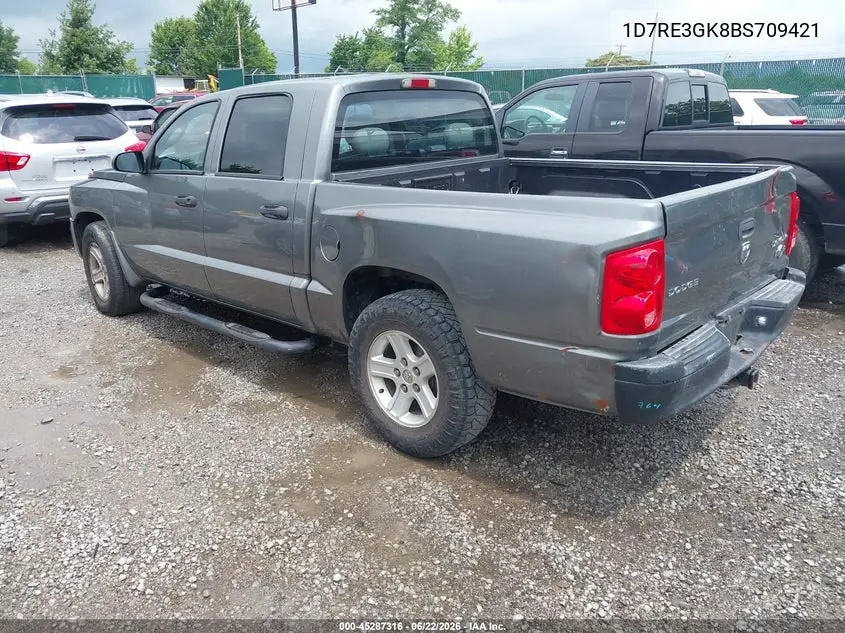 2011 Ram Dakota Bighorn/Lonestar VIN: 1D7RE3GK8BS709421 Lot: 45287316