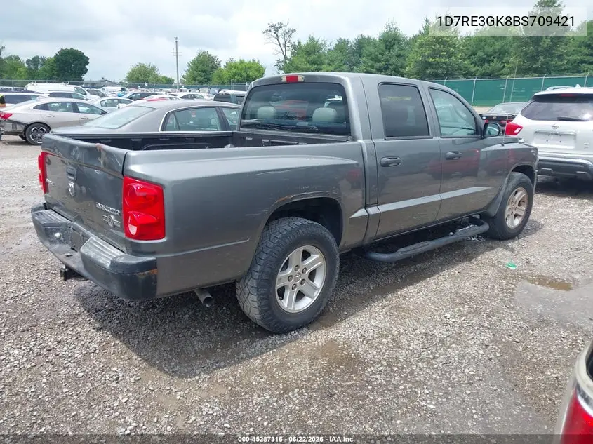2011 Ram Dakota Bighorn/Lonestar VIN: 1D7RE3GK8BS709421 Lot: 45287316