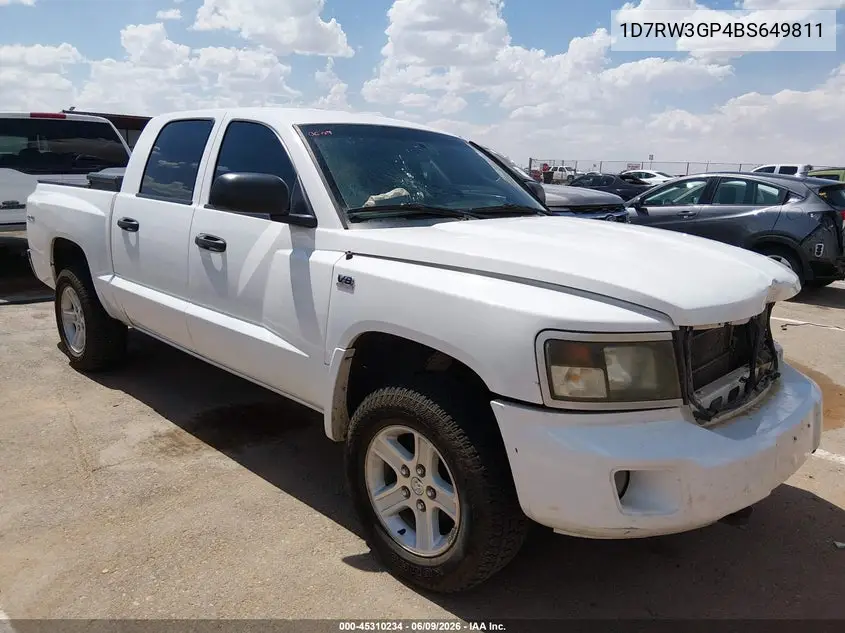 2011 Ram Dakota Bighorn/Lonestar VIN: 1D7RW3GP4BS649811 Lot: 45310234