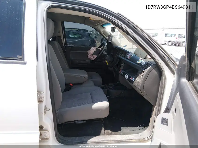 2011 Ram Dakota Bighorn/Lonestar VIN: 1D7RW3GP4BS649811 Lot: 45310234