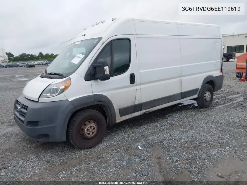 2014 Ram Promaster 2500 High Roof VIN: 3C6TRVDG6EE119619 Lot: 45386048