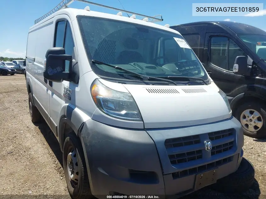 2014 Ram Promaster 1500 Low Roof VIN: 3C6TRVAG7EE101859 Lot: 45584019