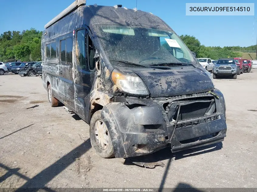 2015 Ram Promaster 3500 High Roof VIN: 3C6URVJD9FE514510 Lot: 45345199