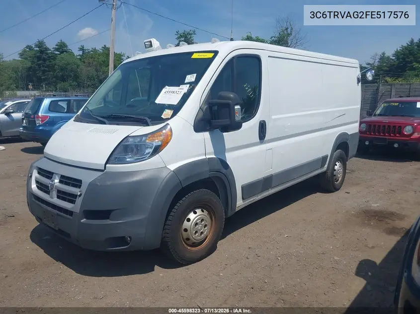 2015 Ram Promaster 1500 Low Roof VIN: 3C6TRVAG2FE517576 Lot: 45598323