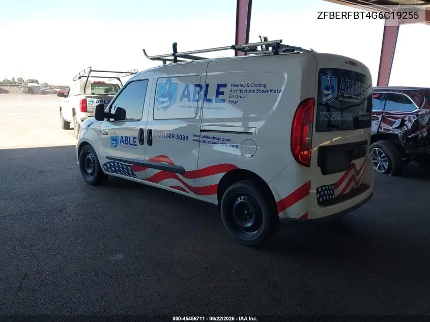 2016 Ram Promaster City Tradesman Slt VIN: ZFBERFBT4G6C19255 Lot: 45456711