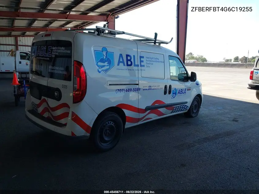 2016 Ram Promaster City Tradesman Slt VIN: ZFBERFBT4G6C19255 Lot: 45456711