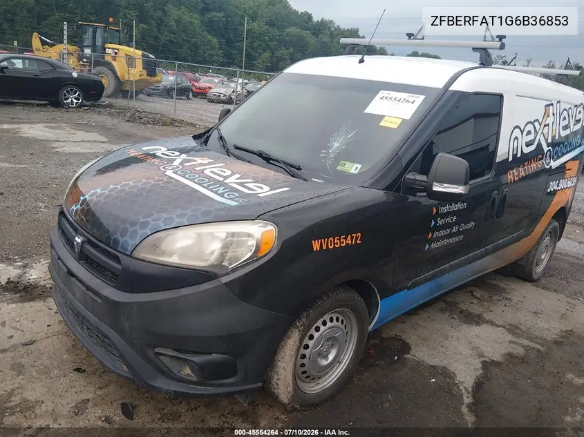 2016 Ram Promaster City Tradesman VIN: ZFBERFAT1G6B36853 Lot: 45554264
