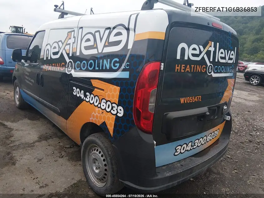 2016 Ram Promaster City Tradesman VIN: ZFBERFAT1G6B36853 Lot: 45554264