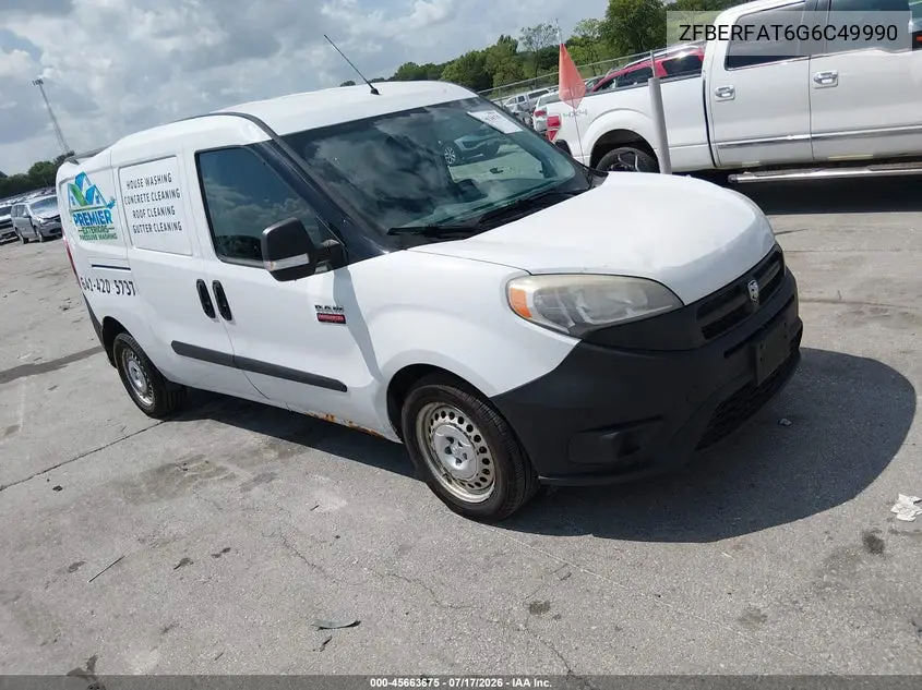 2016 Ram Promaster City Tradesman VIN: ZFBERFAT6G6C49990 Lot: 45663675