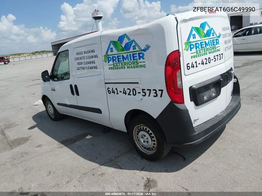 2016 Ram Promaster City Tradesman VIN: ZFBERFAT6G6C49990 Lot: 45663675