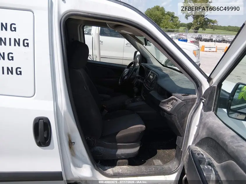 2016 Ram Promaster City Tradesman VIN: ZFBERFAT6G6C49990 Lot: 45663675