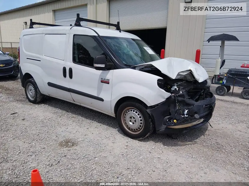 2016 Ram Promaster City Tradesman VIN: ZFBERFAT2G6B72924 Lot: 45686495