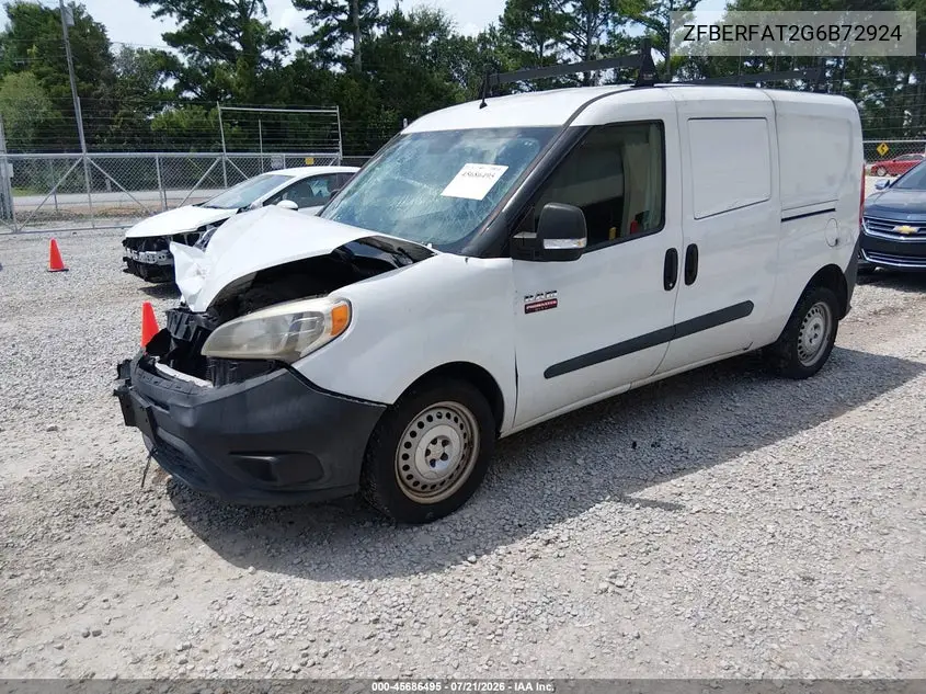 2016 Ram Promaster City Tradesman VIN: ZFBERFAT2G6B72924 Lot: 45686495
