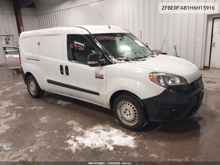 ZFBERFAB1H6H15916 2017 Ram Promaster City Tradesman