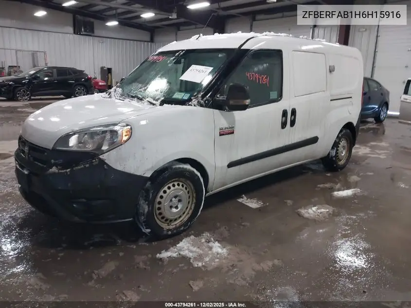 ZFBERFAB1H6H15916 2017 Ram Promaster City Tradesman