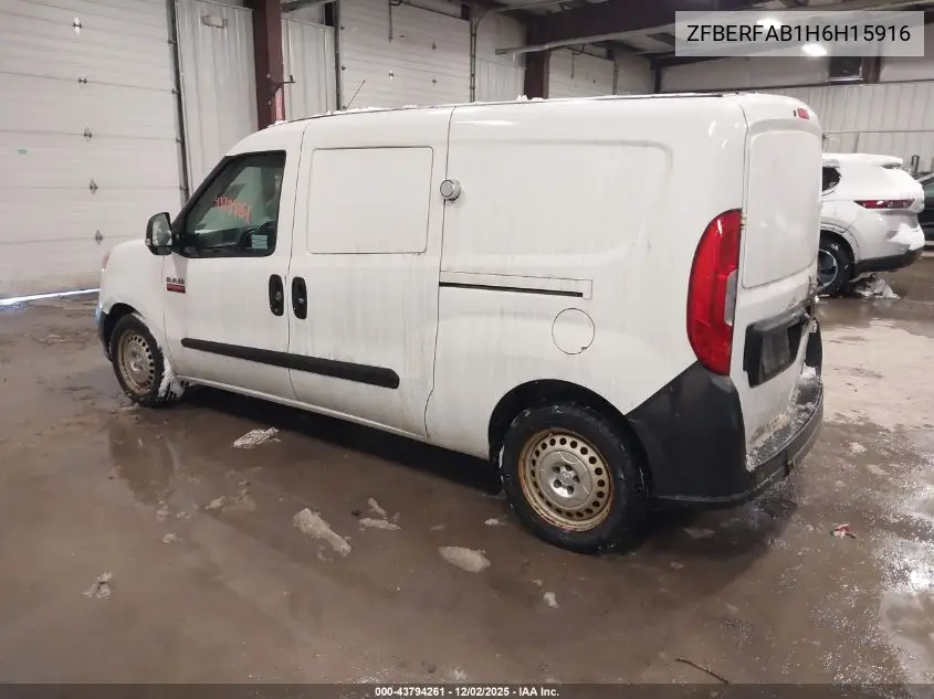 ZFBERFAB1H6H15916 2017 Ram Promaster City Tradesman