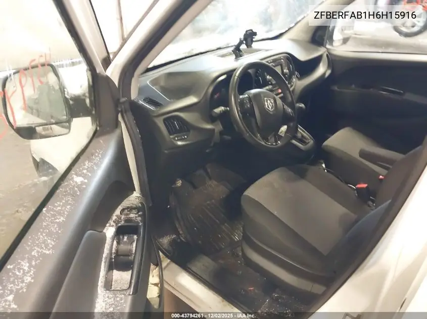 ZFBERFAB1H6H15916 2017 Ram Promaster City Tradesman
