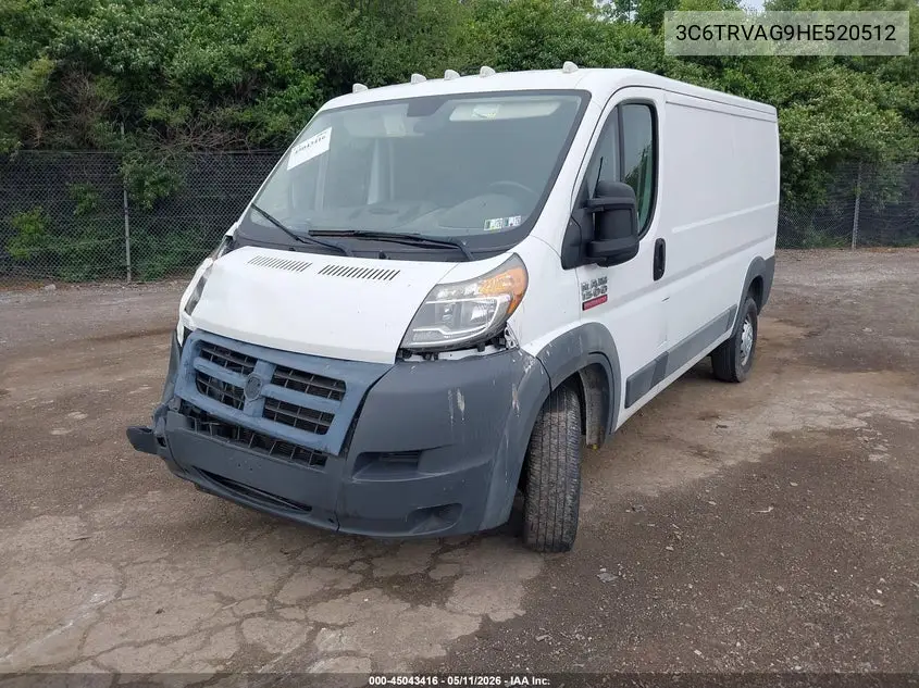 3C6TRVAG9HE520512 2017 Ram Promaster 1500 Low Roof 136 Wb