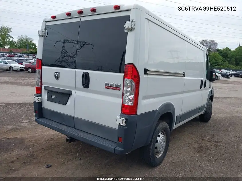 3C6TRVAG9HE520512 2017 Ram Promaster 1500 Low Roof 136 Wb