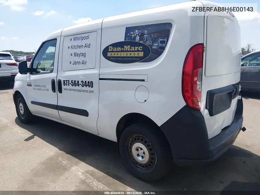 2017 Ram Promaster City Tradesman VIN: ZFBERFAB8H6E00143 Lot: 45354030