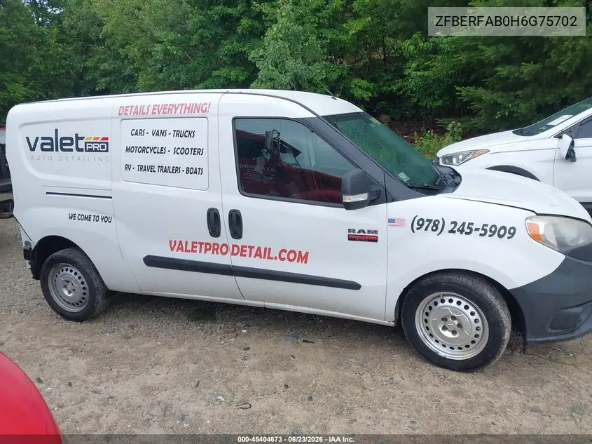 2017 Ram Promaster City Tradesman VIN: ZFBERFAB0H6G75702 Lot: 45404673