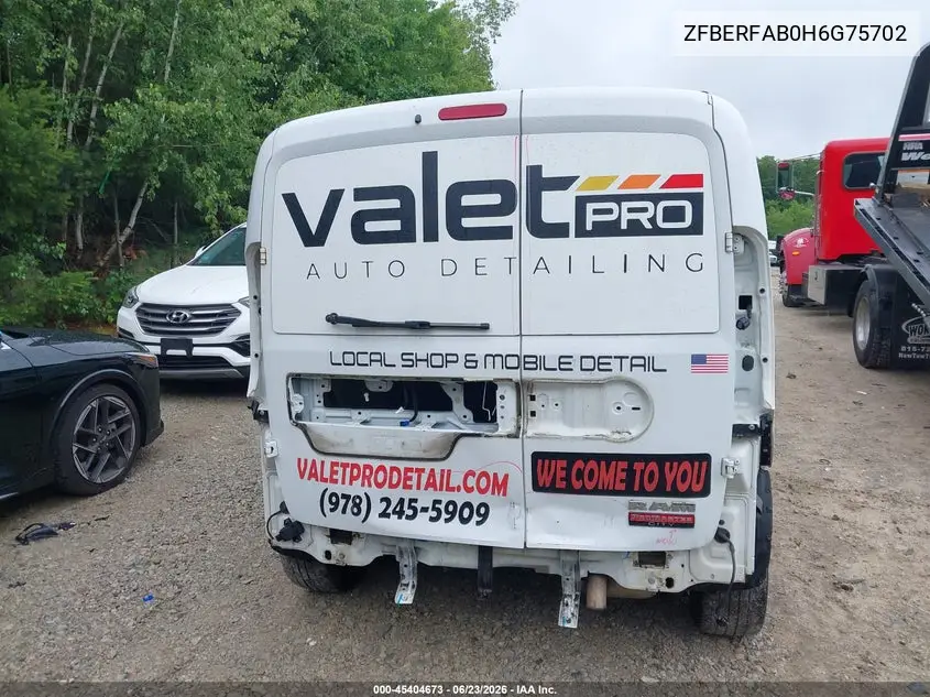 2017 Ram Promaster City Tradesman VIN: ZFBERFAB0H6G75702 Lot: 45404673