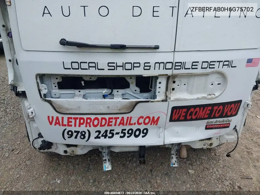2017 Ram Promaster City Tradesman VIN: ZFBERFAB0H6G75702 Lot: 45404673