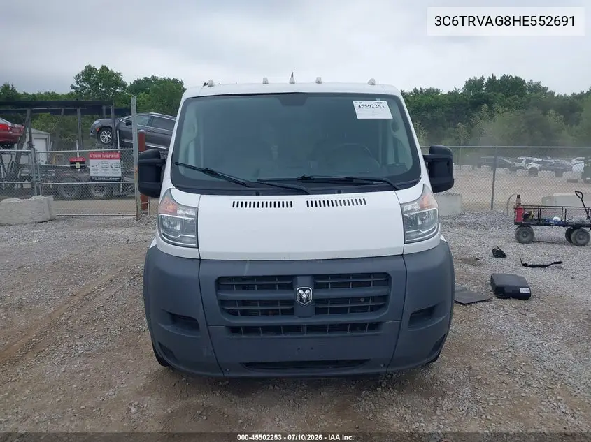 2017 Ram Promaster 1500 Low Roof 136 Wb VIN: 3C6TRVAG8HE552691 Lot: 45502253