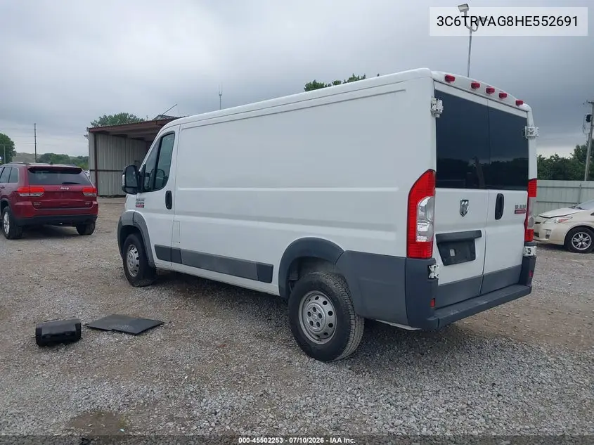 2017 Ram Promaster 1500 Low Roof 136 Wb VIN: 3C6TRVAG8HE552691 Lot: 45502253