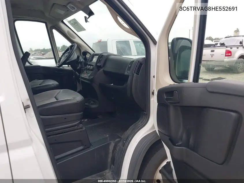 2017 Ram Promaster 1500 Low Roof 136 Wb VIN: 3C6TRVAG8HE552691 Lot: 45502253