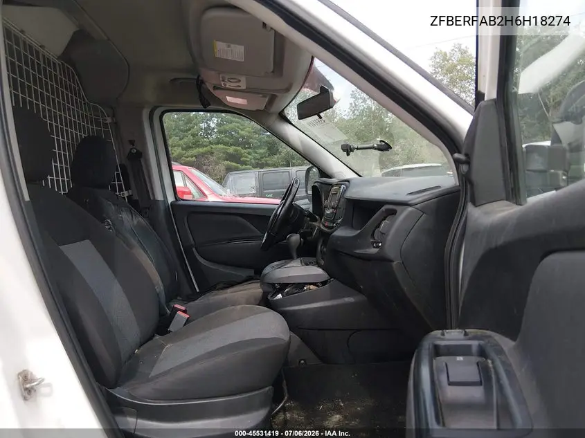 2017 Ram Promaster City Tradesman VIN: ZFBERFAB2H6H18274 Lot: 45531419