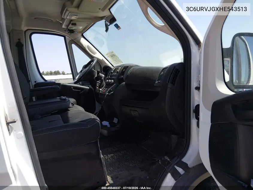 2017 Ram Promaster 3500 Cargo Van High Roof 159 Wb Ext VIN: 3C6URVJGXHE543513 Lot: 45548337