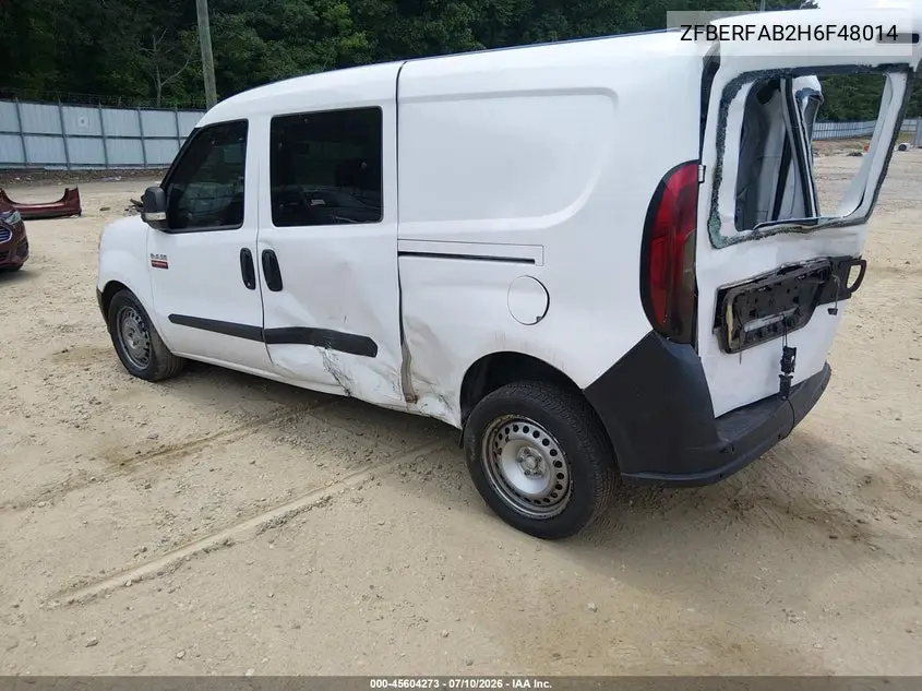 2017 Ram Promaster City Tradesman VIN: ZFBERFAB2H6F48014 Lot: 45604273