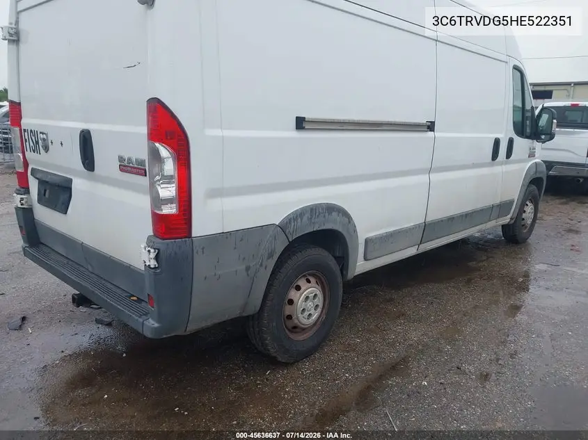 2017 Ram Promaster 2500 High Roof 159 Wb VIN: 3C6TRVDG5HE522351 Lot: 45636637