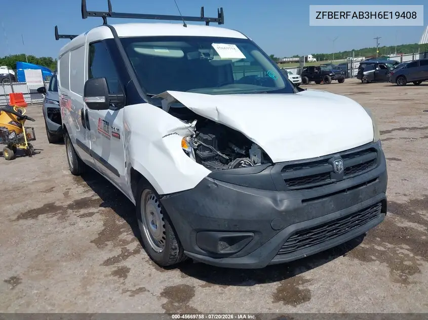 2017 Ram Promaster City Tradesman VIN: ZFBERFAB3H6E19408 Lot: 45669758