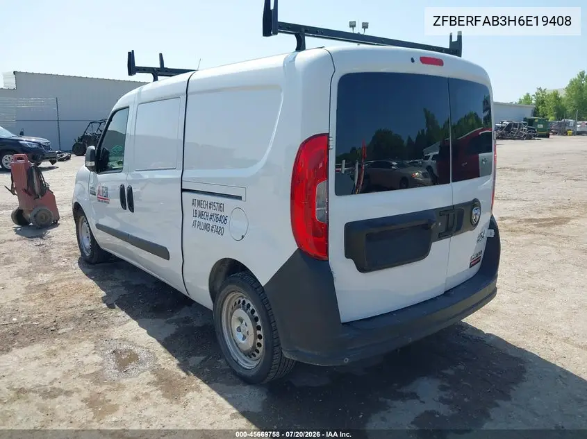 2017 Ram Promaster City Tradesman VIN: ZFBERFAB3H6E19408 Lot: 45669758