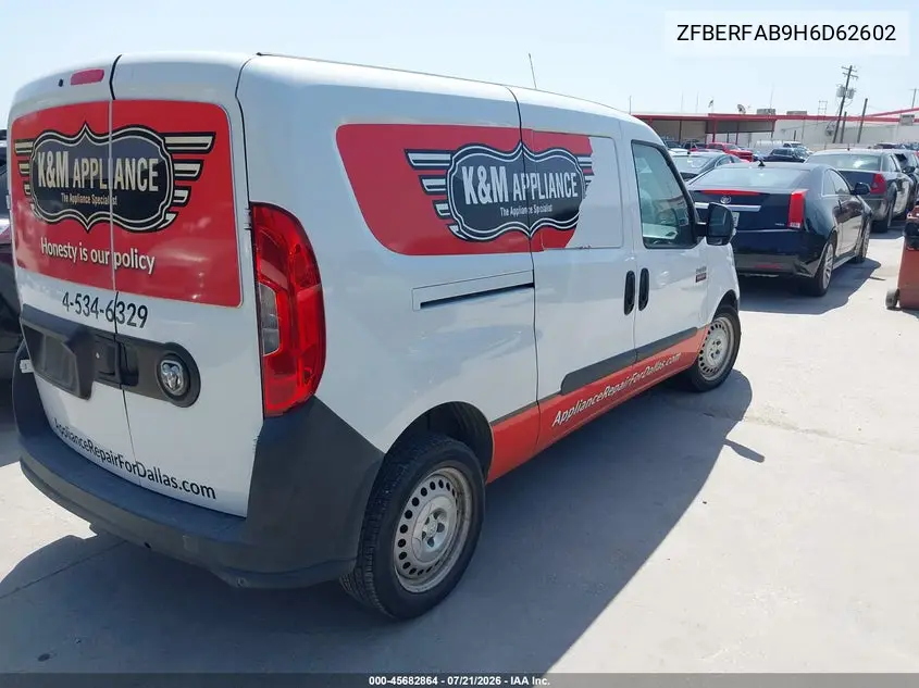 2017 Ram Promaster City Tradesman VIN: ZFBERFAB9H6D62602 Lot: 45682864