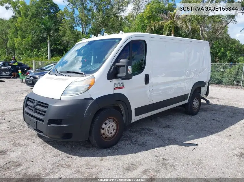 3C6TRVAGXJE155344 2018 Ram Promaster 1500 Low Roof 136 Wb