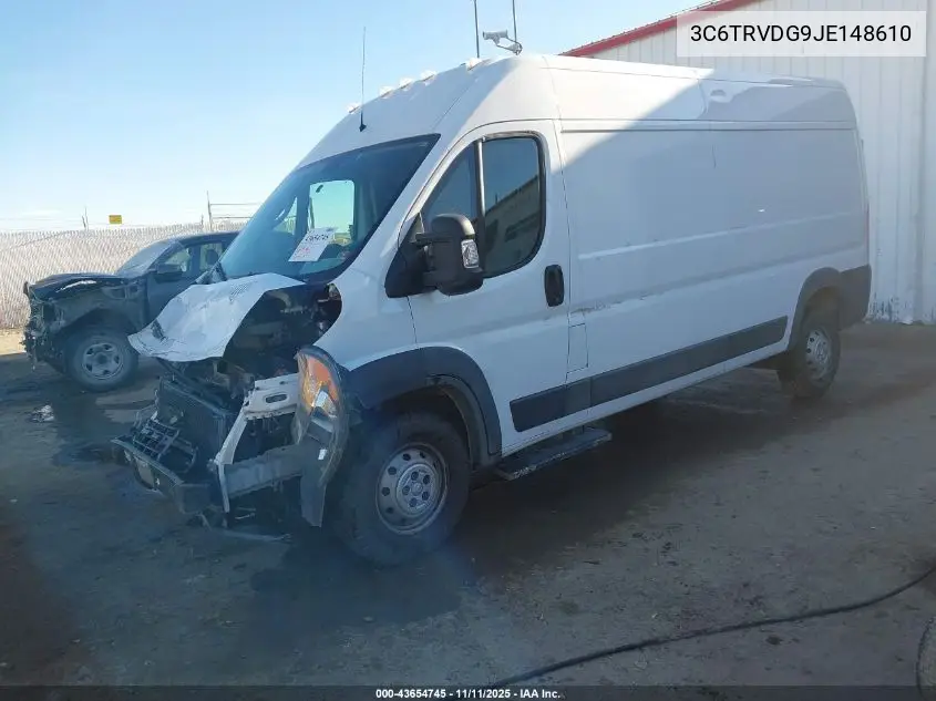 3C6TRVDG9JE148610 2018 Ram Promaster 2500 High Roof 159 Wb