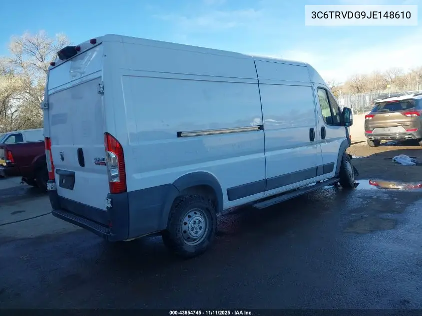 3C6TRVDG9JE148610 2018 Ram Promaster 2500 High Roof 159 Wb