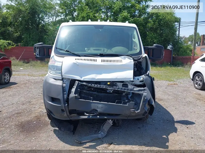 2018 Ram Promaster 1500 Low Roof 136 Wb VIN: 3C6TRVAG9JE110900 Lot: 45634043